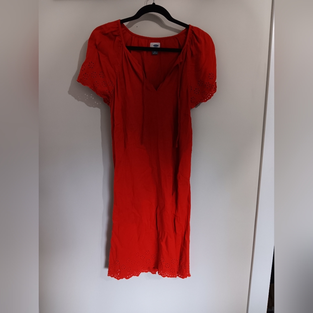 Eyelet Trimmed Dress